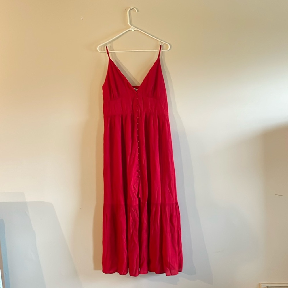 Abercrombie & fitch button through maxi dress